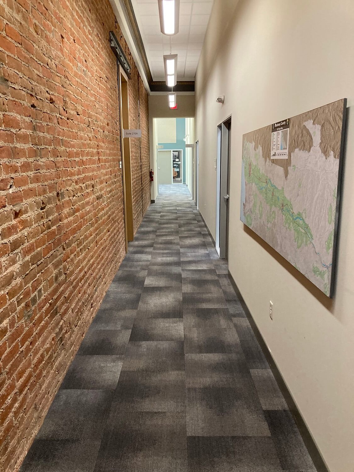 United Way Monterey County Community Impact Center Second Floor Brick Hallway