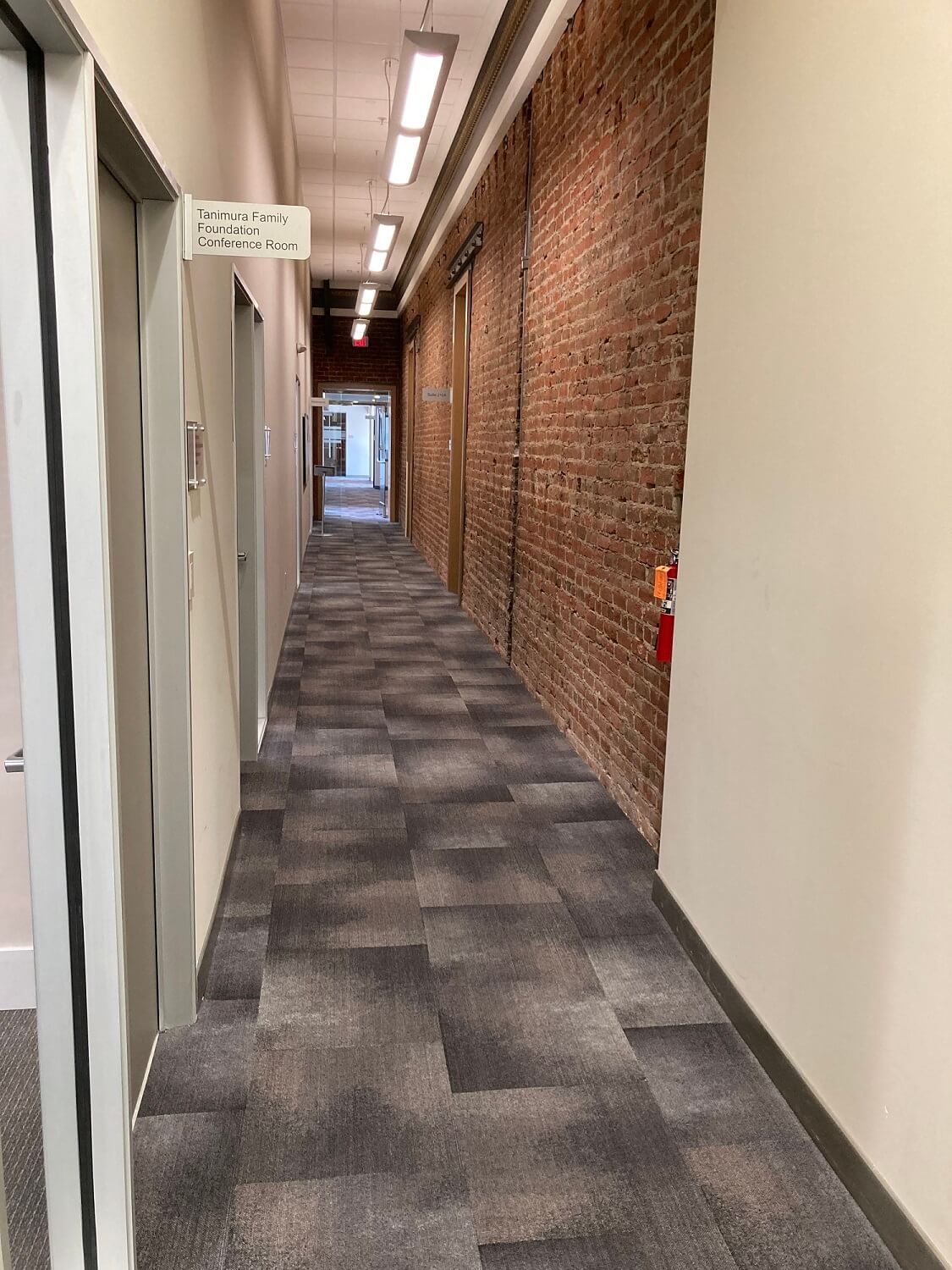 United Way Monterey County Community Impact Center Second Floor Brick Hallway