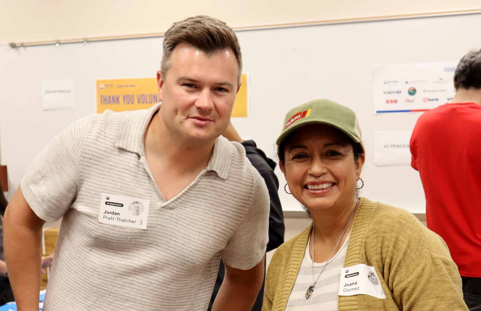 Emerging Leaders Chair Jordan, with UWMC board member