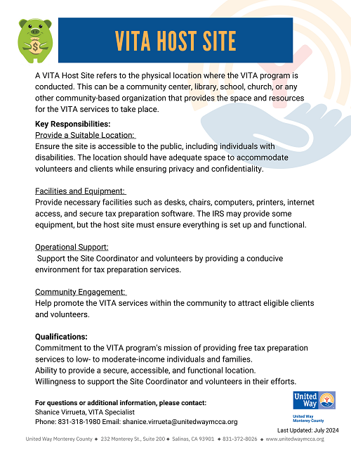 VITA Host Site-English Image