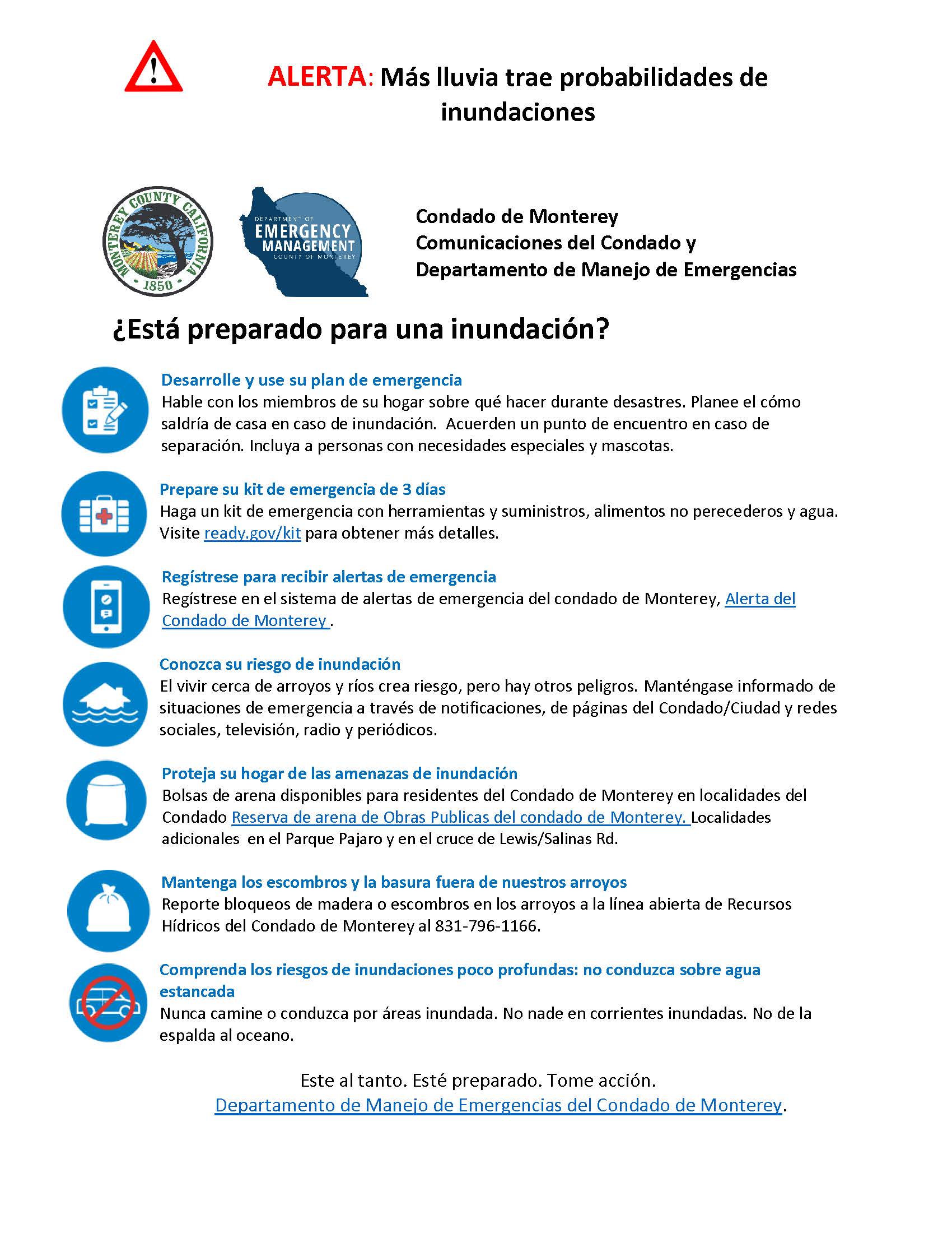 Are you flood ready flyer - Spanish